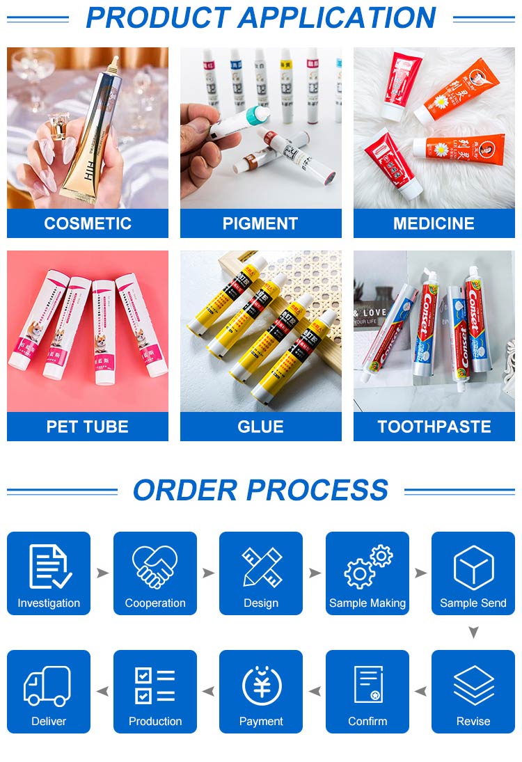 Custom Print Logo Biodegradable Aluminum Empty Tube ABL Laminated Toothpaste Tube 50ml 60ml 120ml 150ml Plastic Squeeze Tube manufacture