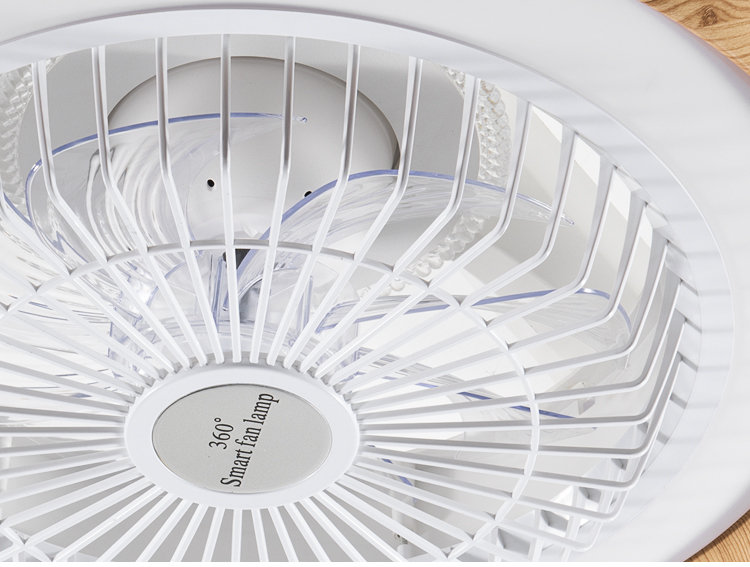 XD273 New Wood Grain Fan Light with Speaker and with Light Lamps with Fan App Control Tuya Alexa Google Control supplier