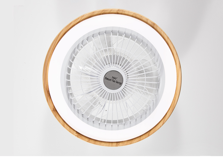 XD273 New Wood Grain Fan Light with Speaker and with Light Lamps with Fan App Control Tuya Alexa Google Control supplier