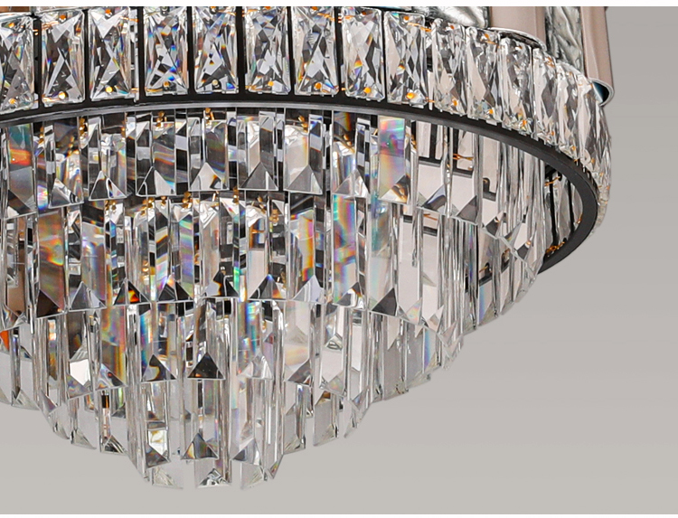 Y113 Crystal Chandelier Fan with 42inch with Remote Control Ceiling Fans with Crystal Chandeliers factory