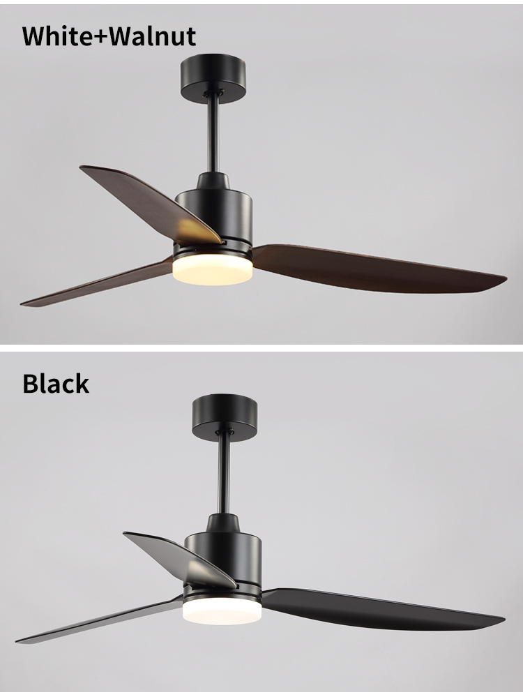CCT Dimmable Propeller Ceiling Fan Light Minimalist Ceiling Fan with Light 3 Metal Blades Ce Rohs Fan and Light in Ceiling supplier