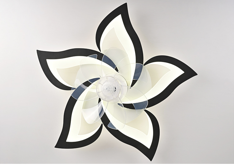 Black Ceiling Fan with Light Fixture Low Profile Ceiling Fans with Light and Remote Control Ceiling Fans with Lights for Bedroom factory