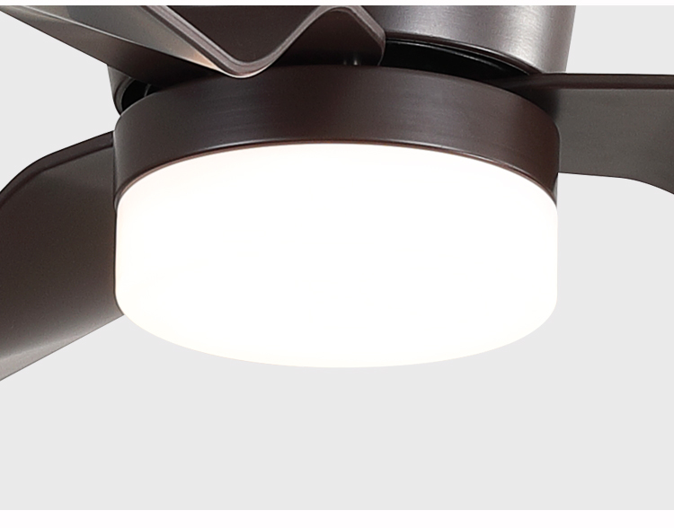3 Blades Modern 52 Inch Low Profile Ceiling Fan with Light and Remote Flush Mount 52 Inch Led Ceiling Fan with Light and Remote details