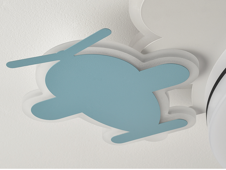 XD176 360 ° Rotating Children's Ceiling Fan with Light Fan Lamp with App Control Tuya Alexa Google Control manufacture
