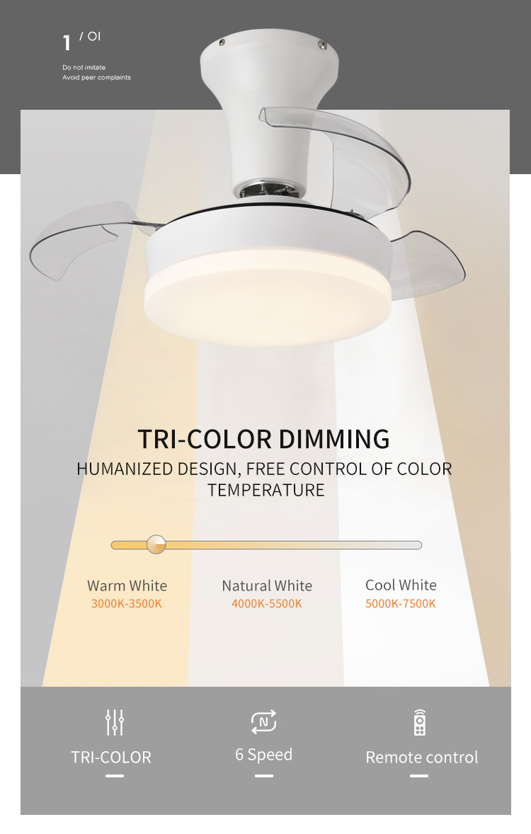 Y082 Modern Remote Control 22 Inch Bladeless 110/220v Ceiling Fans with Lights Lamp Led Designer Luz Con Ventilador Oculto Techo manufacture