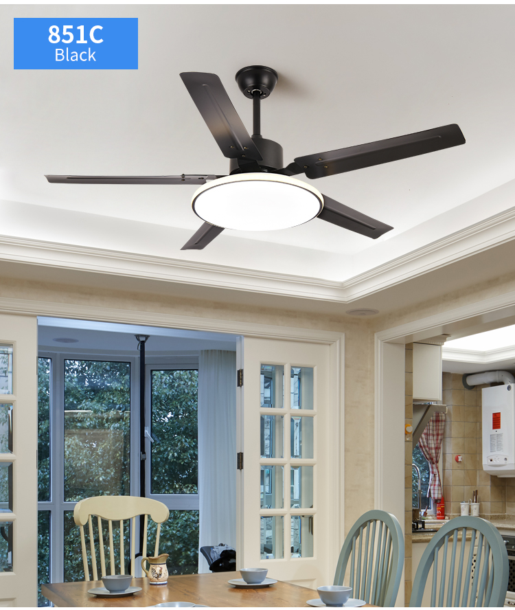 Good Flush Mount White Indoor Ceiling Fans with Light and Remote 42 52 Inch Black Modern Wifi Ceiling Fan Light Kit for Bedroom supplier