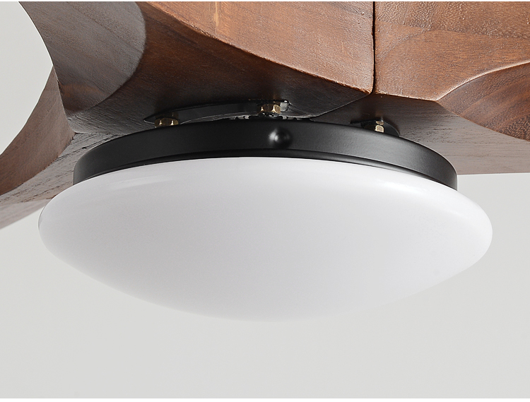 High Quality Propeller Ceiling Fan Light Minimalist Ceiling Fan with Light 3 Metal Blades Ce Rohs EMC Fan and Light in Ceiling details