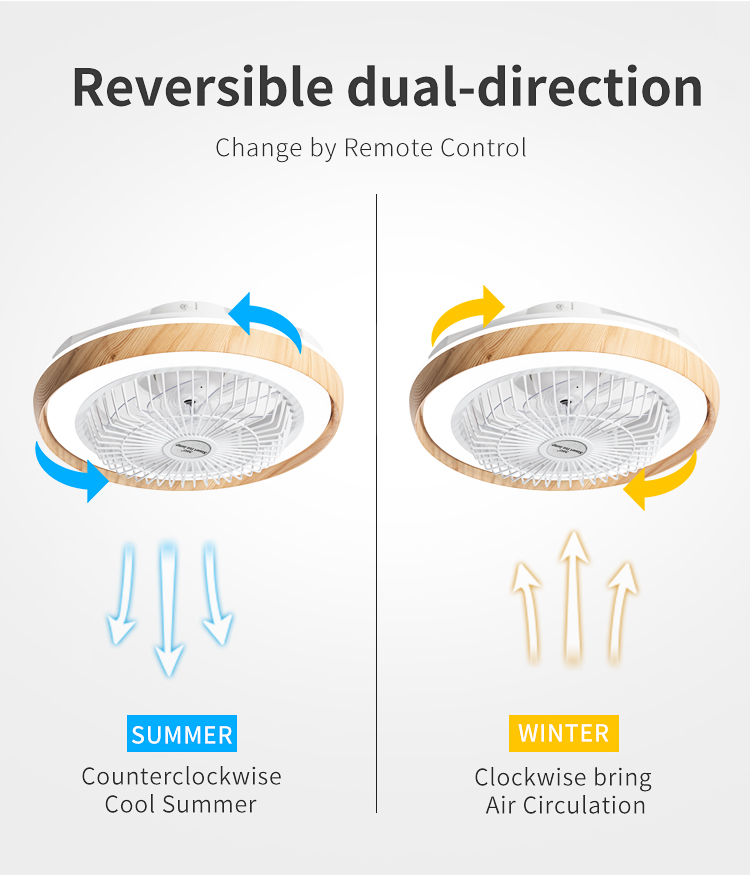 XD273 New Wood Grain Fan Light with Speaker and with Light Lamps with Fan App Control Tuya Alexa Google Control manufacture