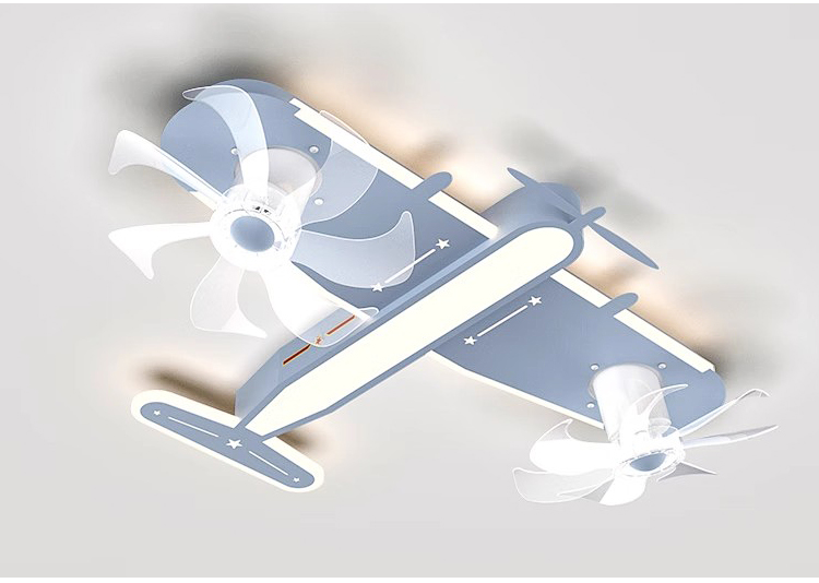 App Control Tuya Alexa Airplane Ceiling Fan Light Kids Lighting Ceiling with Fan Children Ceiling Fan with Light for Kids Room details
