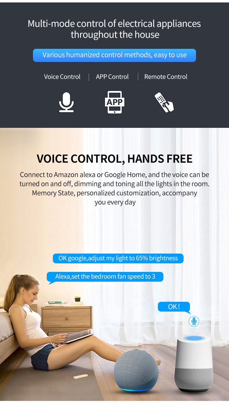 Hot Selling Fandelier Ceiling Fan with Light and bluetooth Speaker Smart Controller Wi-fi Ceiling Fan with Light Remote Control details