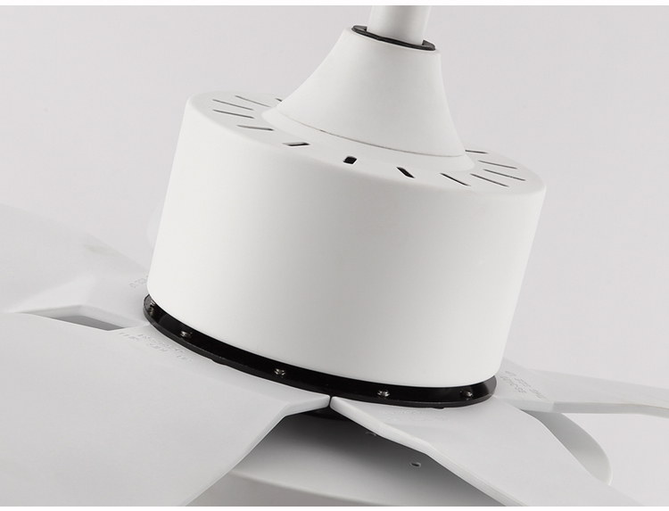 Flush Mount White Indoor Ceiling Fans with Light and Remote 42 46 52 54 Inch Black Modern Wifi Ceiling Fan Light Kit for Bedroom supplier