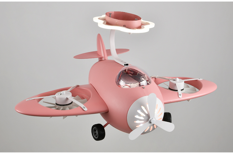 Multi-color Ceiling Fan with Lamp for Kids Bedroom Living Room Light with Fan Ceiling Fan Light Child Room manufacture