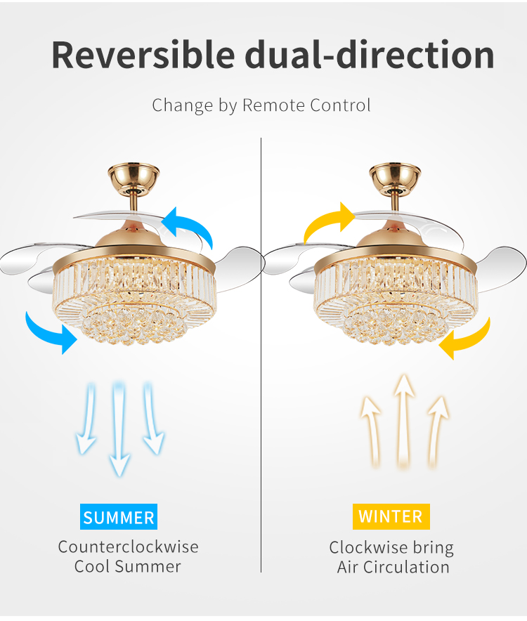 Good Prices Hanging Decor Light with Ceiling Fan Decorated Pendant Full Fancy Led Ceiling Light and Fan for Indoor Home manufacture