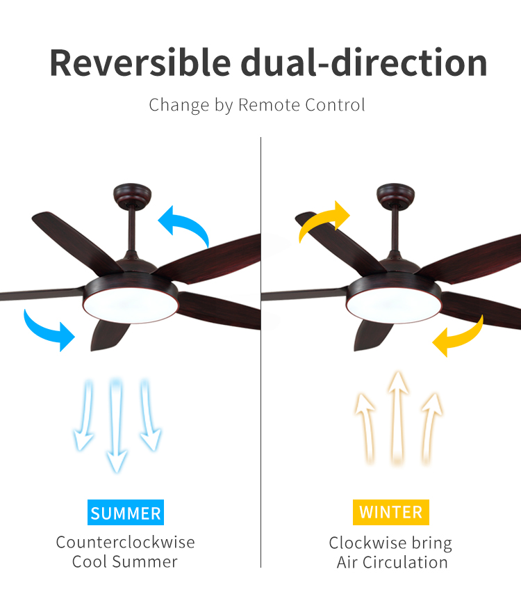 High Quality ABS 110V 220V Fan Light Indoor Ceiling Fan with Light and Remote 42 52 Inch Black Modern Wifi Ceiling Fan Light Kit details