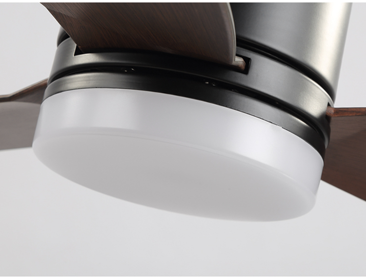 CCT Dimmable Propeller Ceiling Fan Light Minimalist Ceiling Fan with Light 3 Metal Blades Ce Rohs Fan and Light in Ceiling manufacture