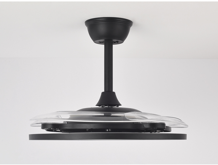 New 42in White Black Ceiling Fan with Light and Remote Control 4 Blades Fan with Lamp 42 Inch Ceiling Fan with Light for Bedroom details