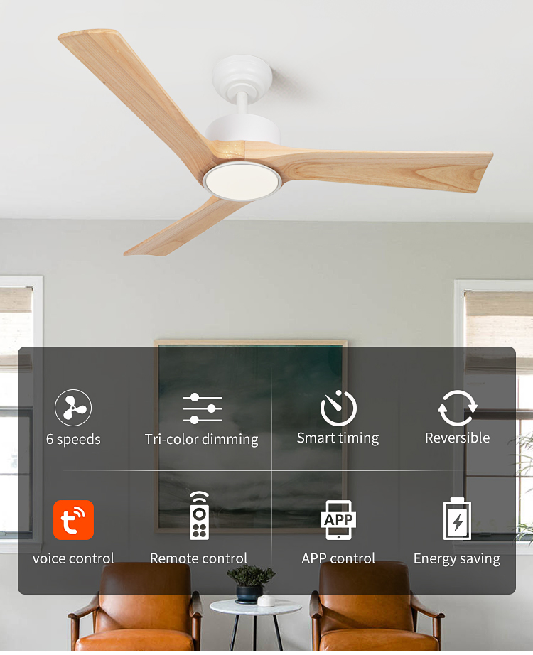 Modern Ceiling Fan with Light Fixture Low Profile Ceiling Fans with Light and Remote Control Ceiling Fan with Light for Bedroom details