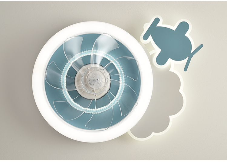 XD176 360 ° Rotating Children's Ceiling Fan with Light Fan Lamp with App Control Tuya Alexa Google Control factory