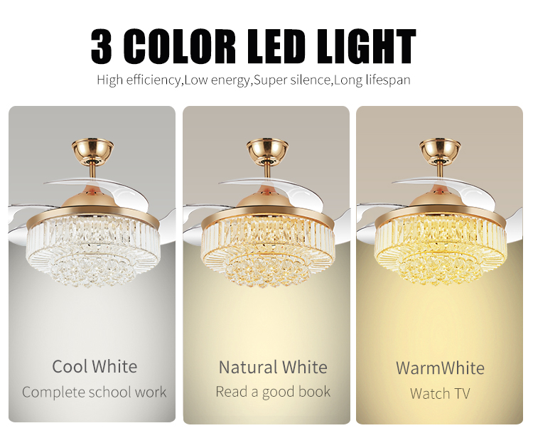 Good Prices Hanging Decor Light with Ceiling Fan Decorated Pendant Full Fancy Led Ceiling Light and Fan for Indoor Home factory