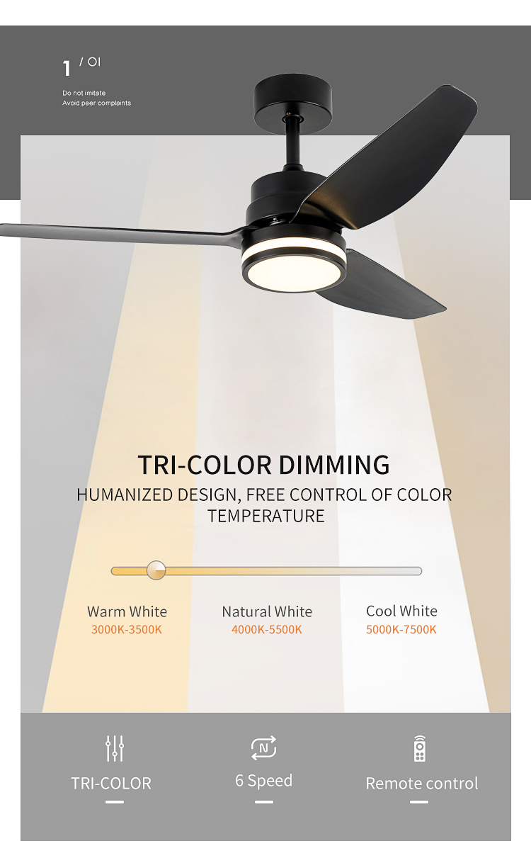 White Black Fandelier Ceiling Fan with Light Ceiling Fan Light with Remote Control Led Black Ceiling Fan Lamps for Living Room details
