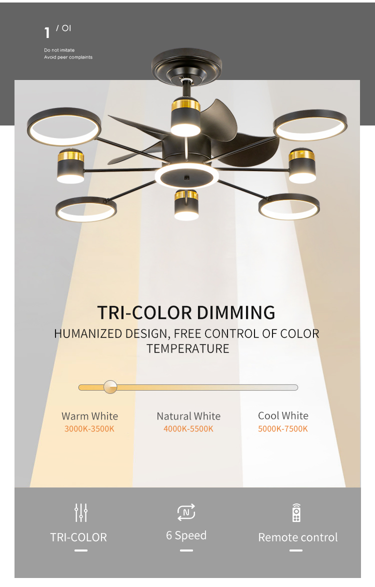 New Designer Decorative Fan with Light Ceiling Fans with Lights for Hall Living Room Popular Deadline Light with Fan details