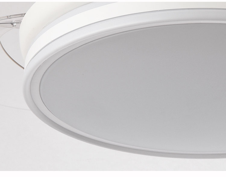 Modern White Ceiling Fan with Light for Bedroom 110V 220V Fan Lamp 72w Led Ceiling Fan Light and Remote Control 3 Color Dimmable details