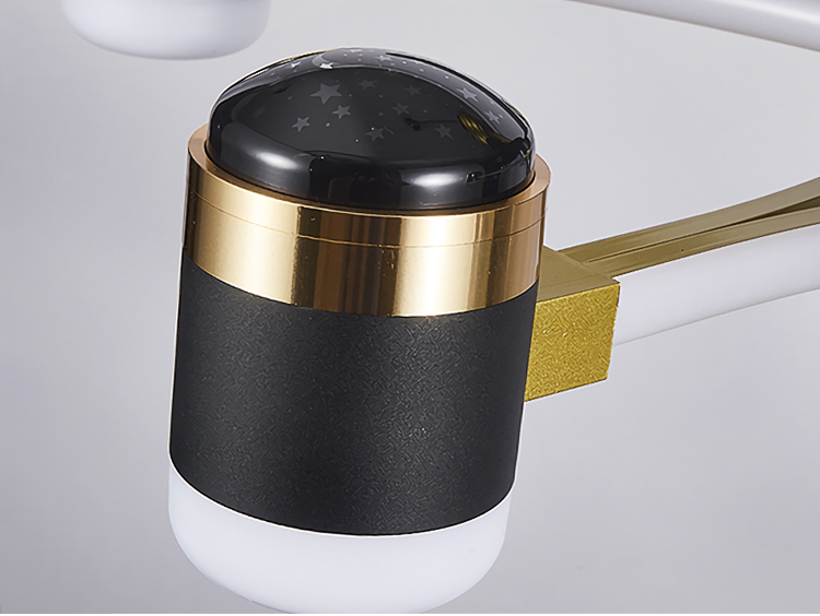 Bedroom Fan Light Ceiling Fan with Light and Remote 52 Inch White and Gold Ceiling Fan with Light for Bedroom details