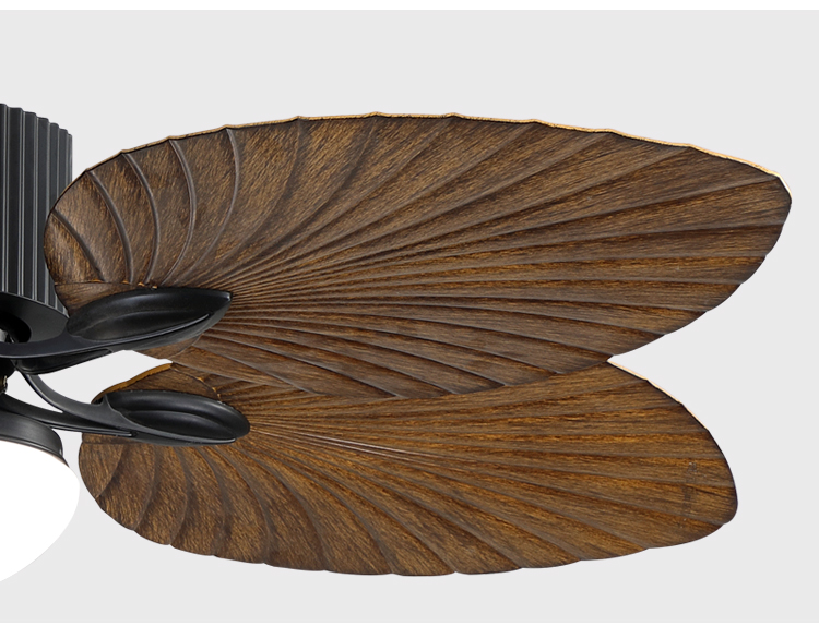 Hot Selling Tropical Ceiling Fan with Light Low Profile Ceiling Fan with Light Wood Blades Fan with Light and Remote details