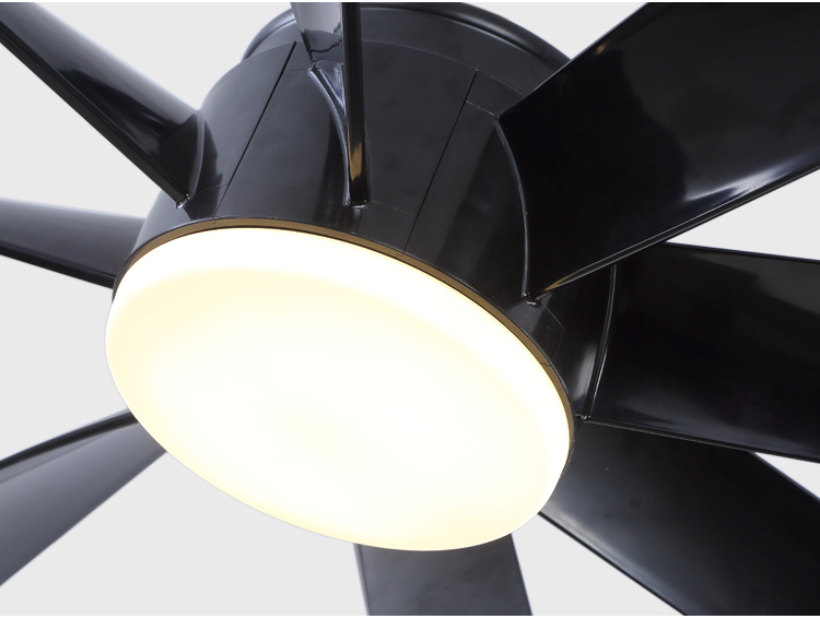 8 Blade Indoor Fan with Light Low Profile Ceiling Fan with Lights Large Modern 60 Inch Ceiling Fan with Light and Remote Control factory