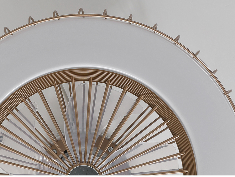 Flush Mount Cage Ceiling Fan Light Farmhouse Caged Rattan Style Ceiling Fan Light Vintage Ceiling Fan with Light for Bedroom manufacture