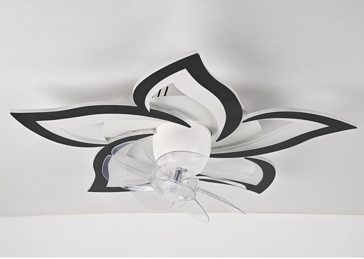 Black Ceiling Fan with Light Fixture Low Profile Ceiling Fans with Light and Remote Control Ceiling Fans with Lights for Bedroom details