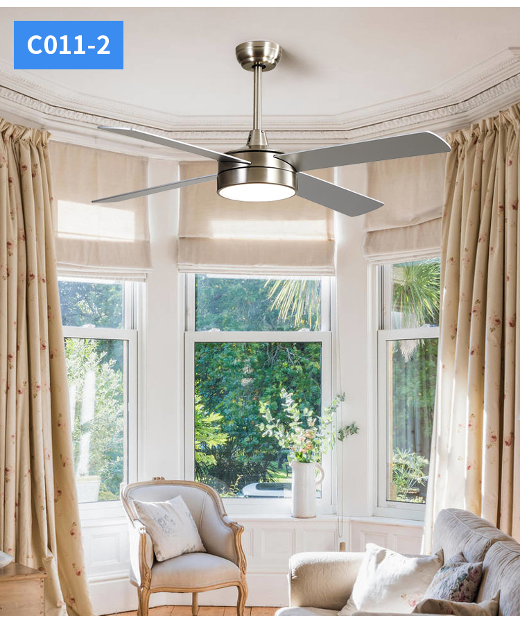 2025 New 42INCH 52INCH Indoor Ceiling Lamps with Fans Ceiling Fan Lamp with Remote Control Fan with Light for Bedroom manufacture