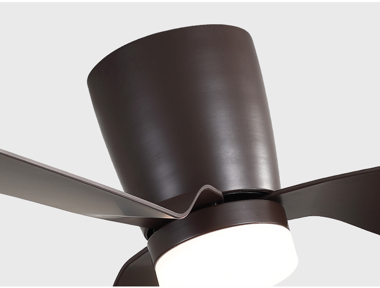 3 Blades Modern 52 Inch Low Profile Ceiling Fan with Light and Remote Flush Mount 52 Inch Led Ceiling Fan with Light and Remote supplier