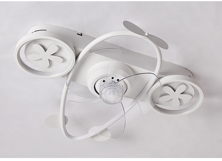 Aircraft Airplane Multi-color Ceiling Fan with Lamp for Kids Bedroom Living Room Light with Fan Ceiling Fan Light Child Room details