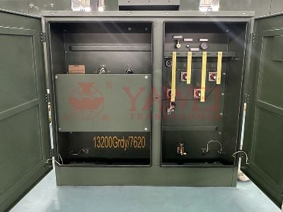 Ligtas at mababang-profile na pad-mounted na transformer para sa mga urban na lugar