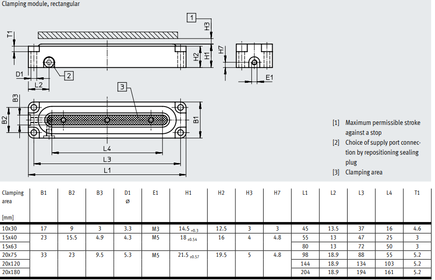 Diaphragm Clamping Cylinder EV-15/40/63/20/75/120/180/30-3/4/5 details