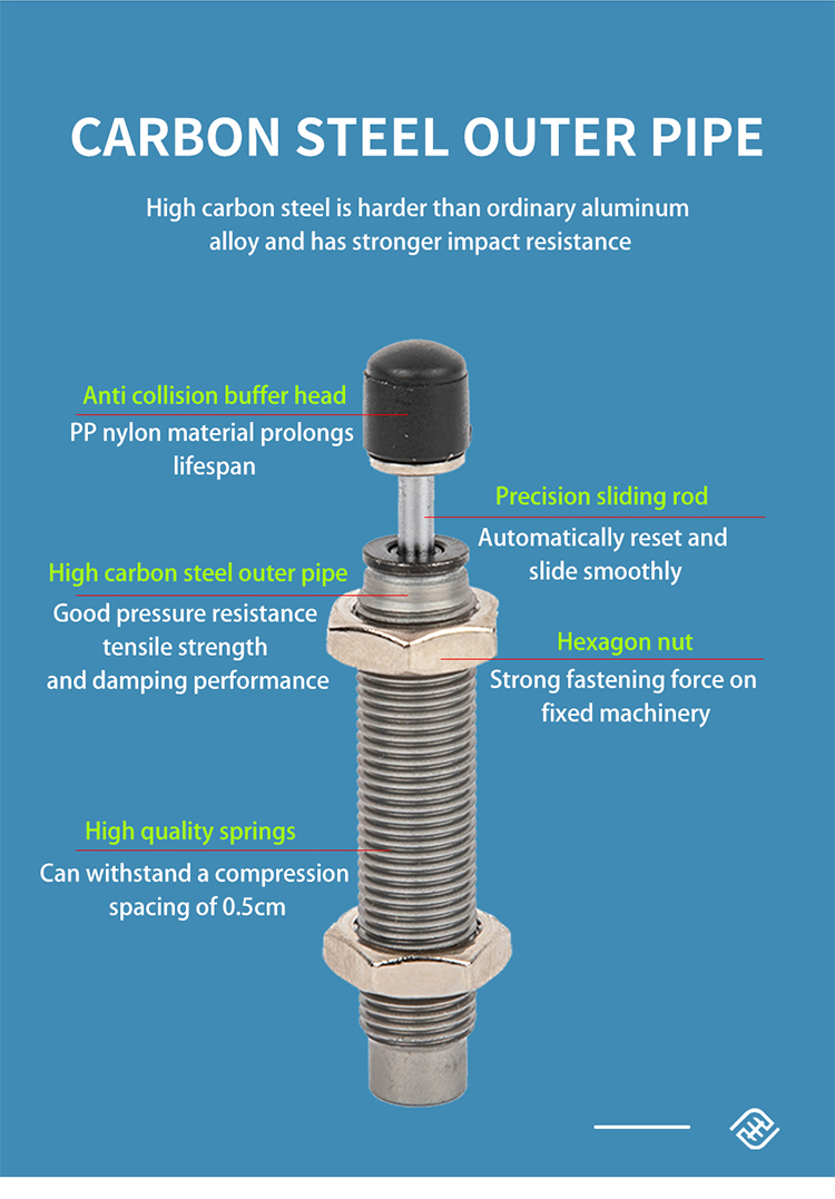 Pneumatic Oil Shock Absorbers Buffer RB/RBC0604/0805/1007/1412/2015S manufacture