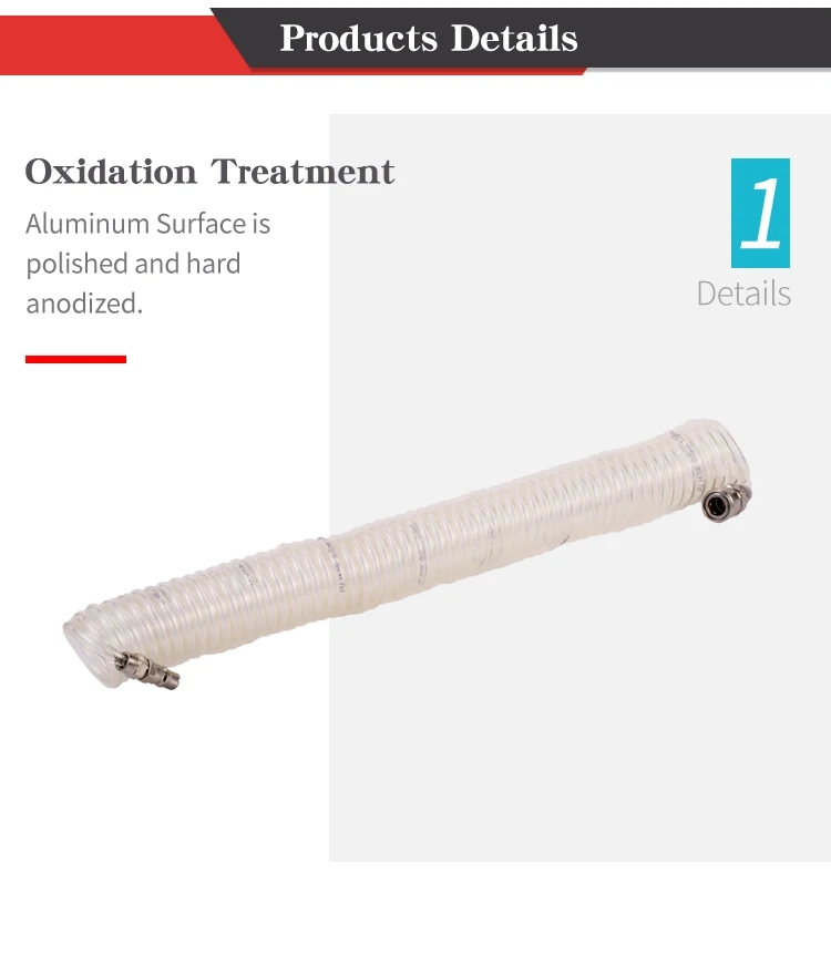 Flexible Polyurethane Tube PU Spring Coil Hose Pneumatic Flex Tube Spiral Hose manufacture