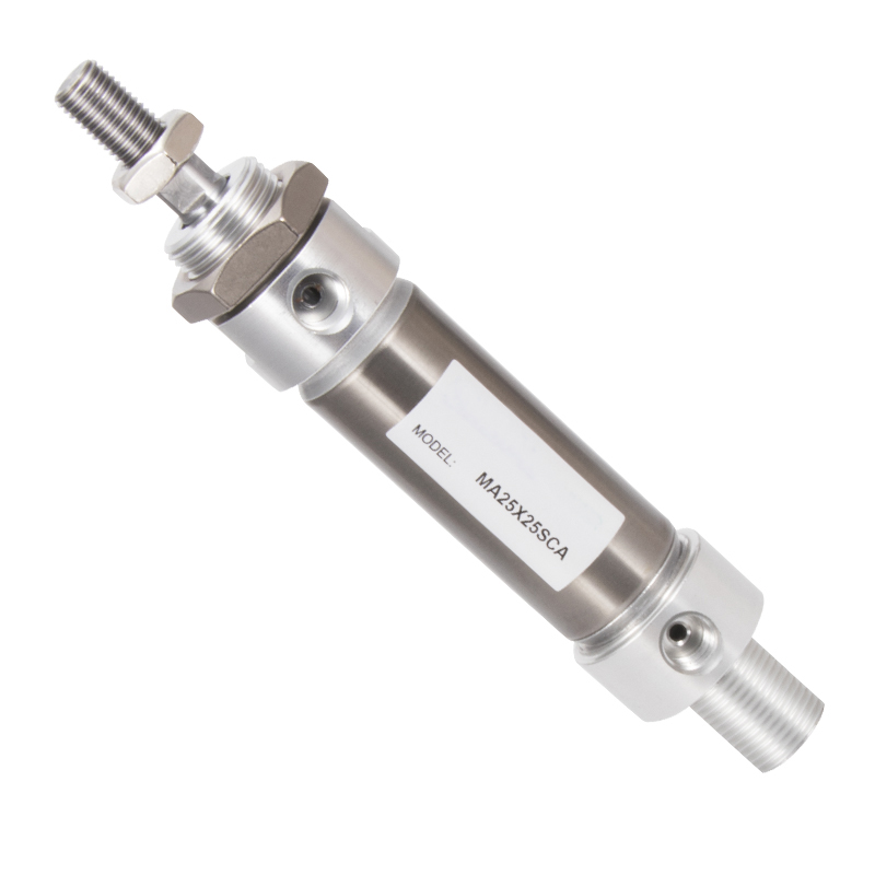 Small Pneumatic Stainless Steel Mini Cylinder MA16/20/25/32/40-25SX50*75X100X150S-CA MA manufacture