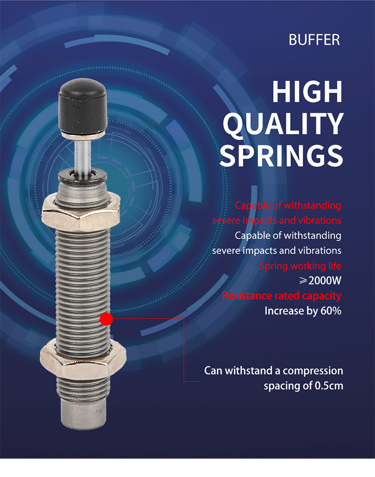 Pneumatic Oil Shock Absorbers Buffer RB/RBC0604/0805/1007/1412/2015S details