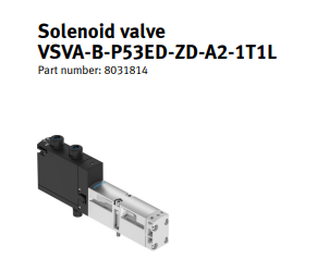 Solenoid Valve Standards-based Valve with Individual Plug VSVA-B-P53ED-ZD-A2-1T1L 8031814 factory