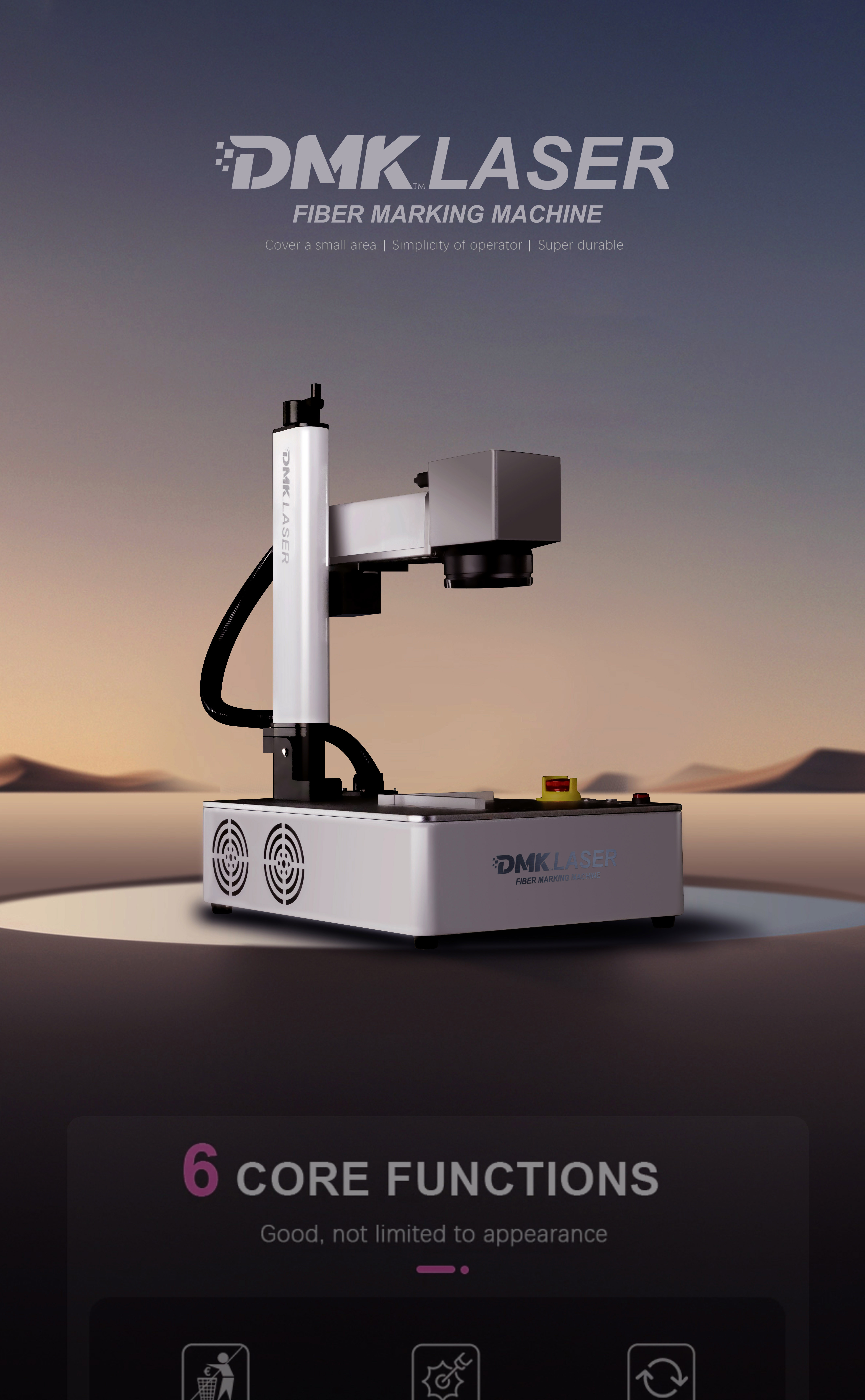 MINI Desktop Folding Fiber Laser Marking Machine manufacture