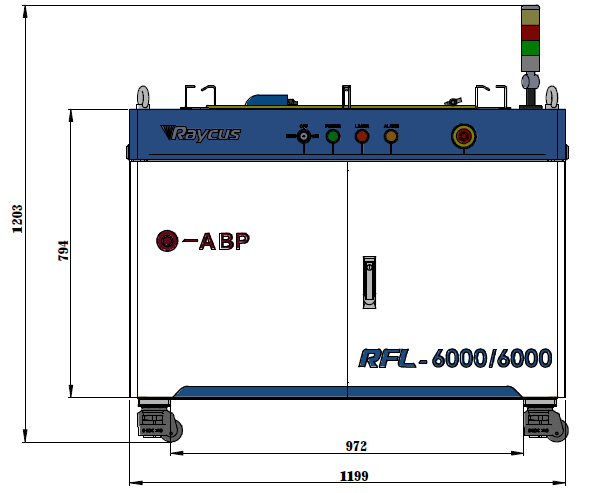 Raycus RFL-ABP High Power Fiber Laser Source factory