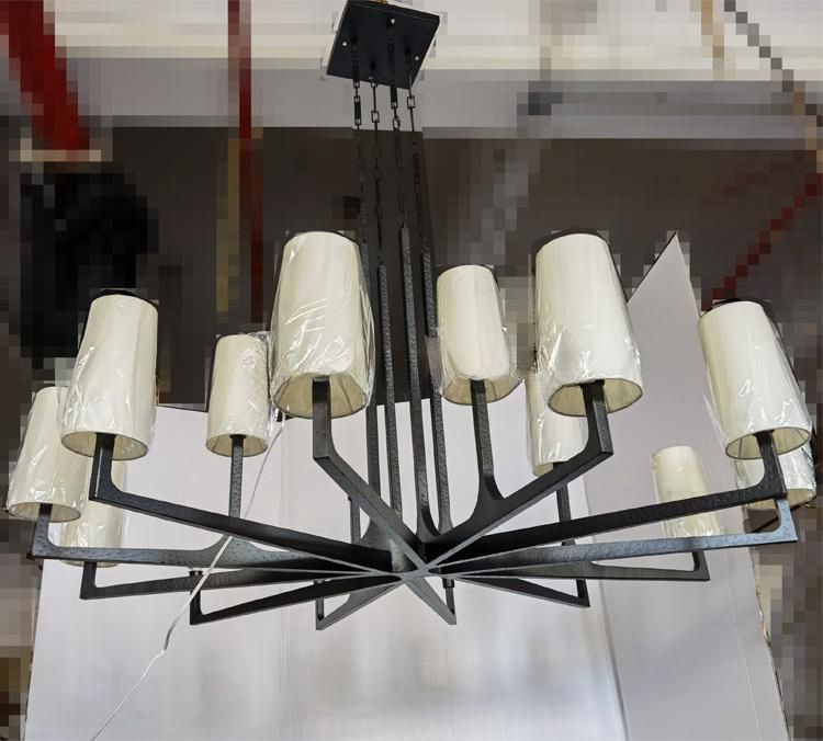 Vintage Hotel Villa Hanging Lamp Dining Pendant Lighting Candle Wagon Wheel Chandelier factory
