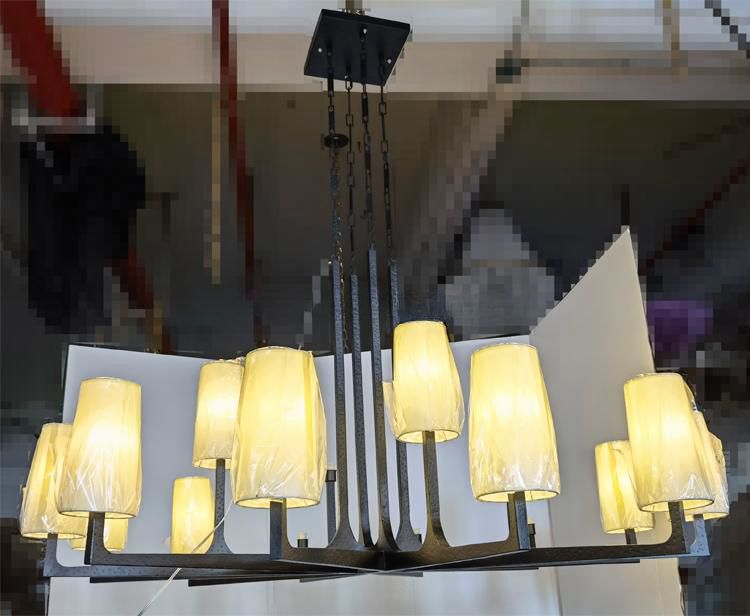 Vintage Hotel Villa Hanging Lamp Dining Pendant Lighting Candle Wagon Wheel Chandelier factory