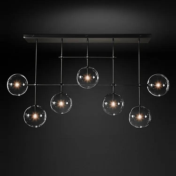 Indoor Hotel Hanging Ceiling Light Bubble Glass Pendant Light Chandelier For Dinning Room details