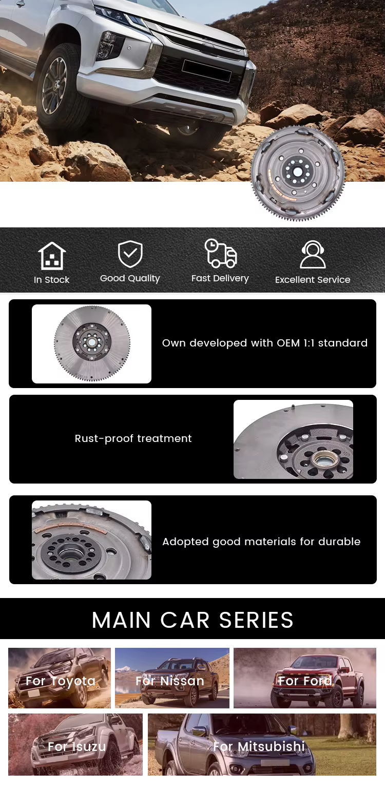 Cast Iron(GG25) Sand Casting Car Flywheel with Installs the Ring Gear details