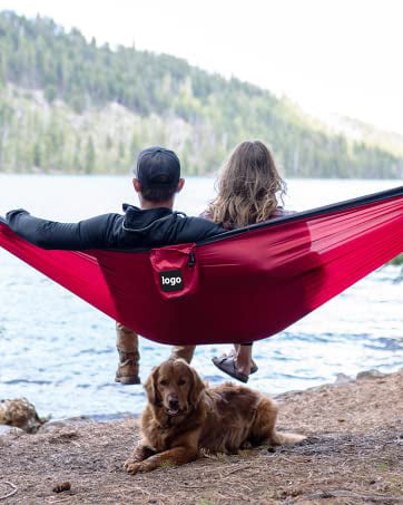 Camping Accessories Custom Logo Hiking Gear Ultralight Foldable Parachute Nylon Outdoor Portable Hitch Camping Hammock Swing factory