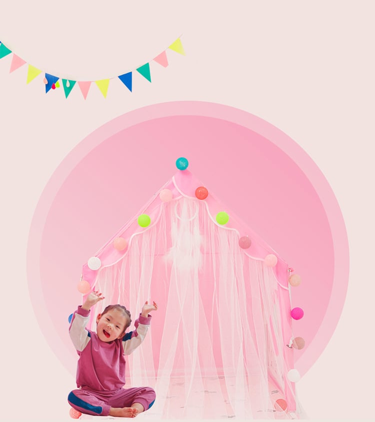 Top Selling Children Playhouse Indoor Castle Princess Cartoon for Kid Play Tent Toyhouse Foldable Portable manufacture