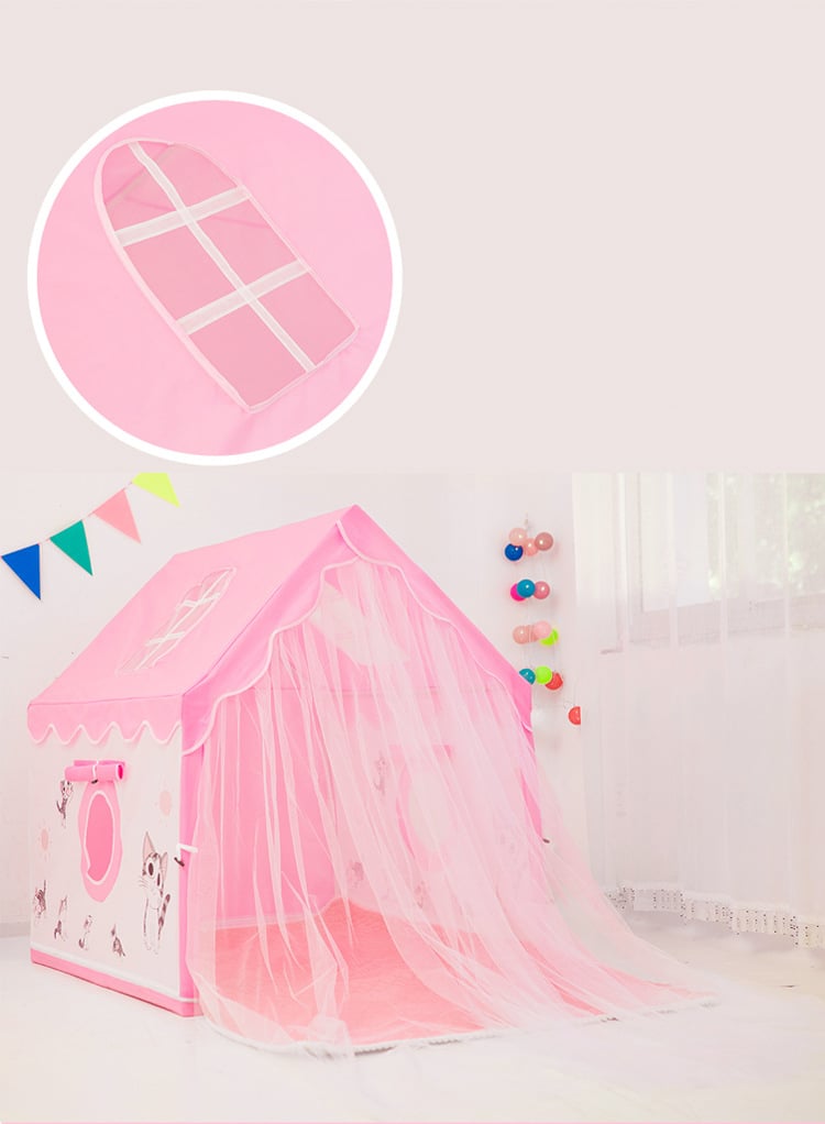 Top Selling Children Playhouse Indoor Castle Princess Cartoon for Kid Play Tent Toyhouse Foldable Portable manufacture